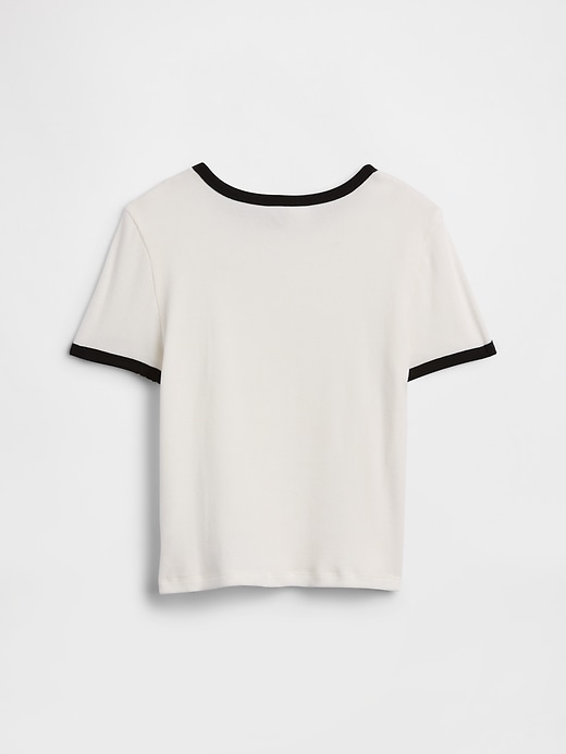 Image number 2 showing, Kids Ribbed Brannan Bear Ringer T-Shirt