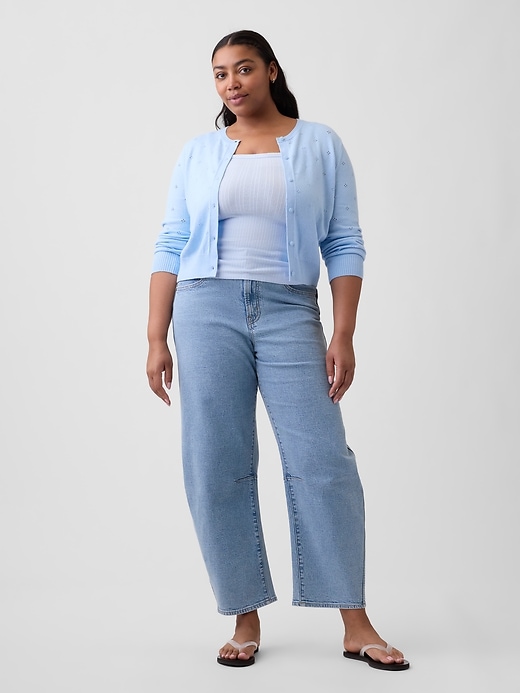 Image number 5 showing, High Rise Barrel Jeans