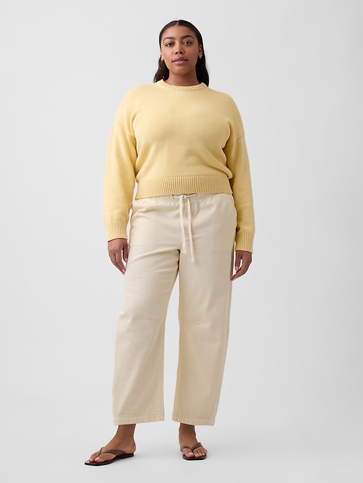 Image number 5 showing, Mid Rise Pull-On Barrel Jeans