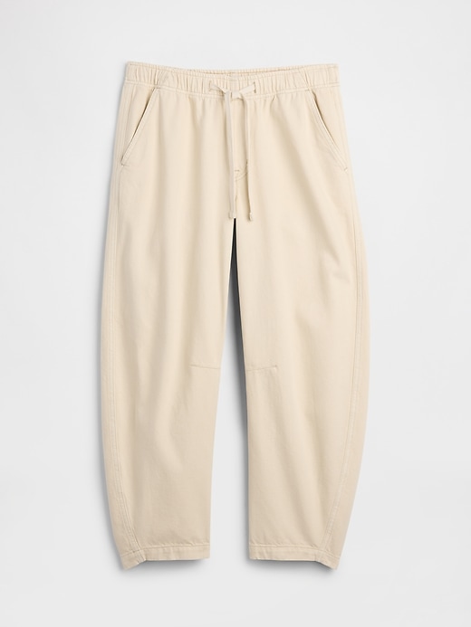 Image number 7 showing, Mid Rise Pull-On Barrel Jeans