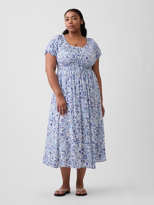 Image number 4 showing, Puff Sleeve Maxi Dress