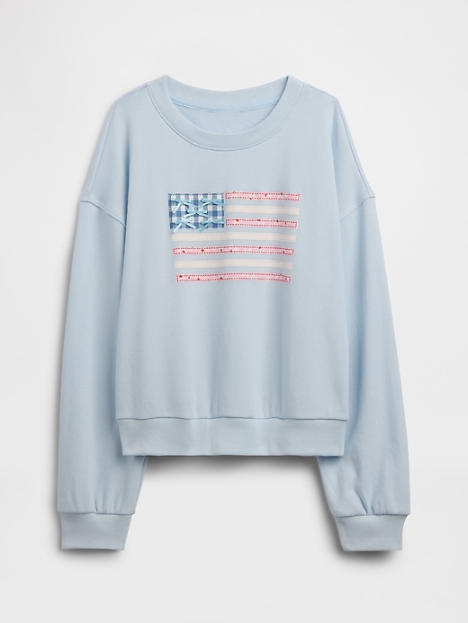 Kids Oversized Wedge French Terry Sweatshirt | Gap Factory