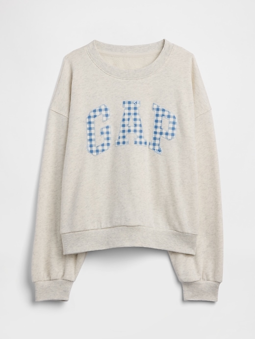 Image number 1 showing, Kids Oversized Wedge French Terry Sweatshirt
