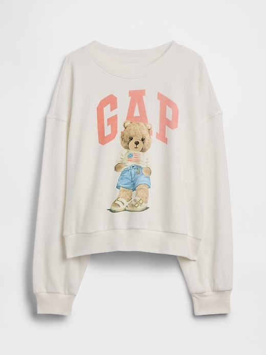 Image number 1 showing, Kids Oversized Wedge French Terry Sweatshirt