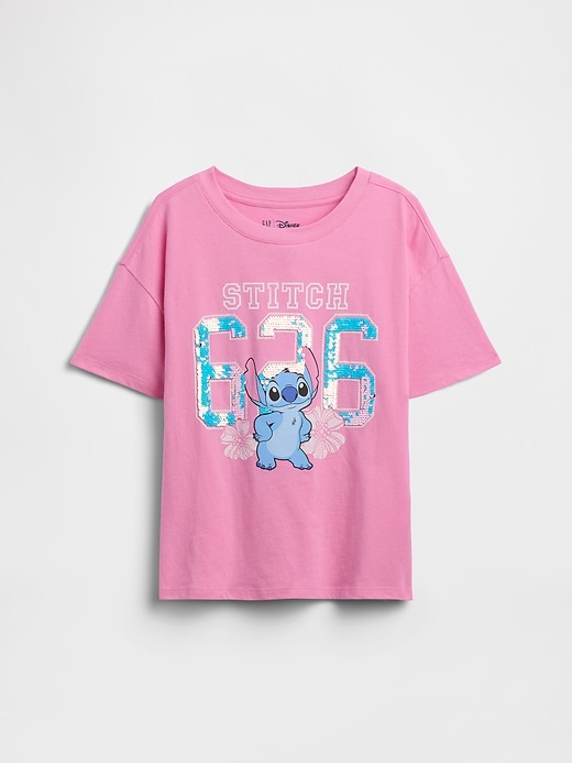 Image number 1 showing, GapKids × Disney Lilo and Stitch Oversized Graphic T-Shirt