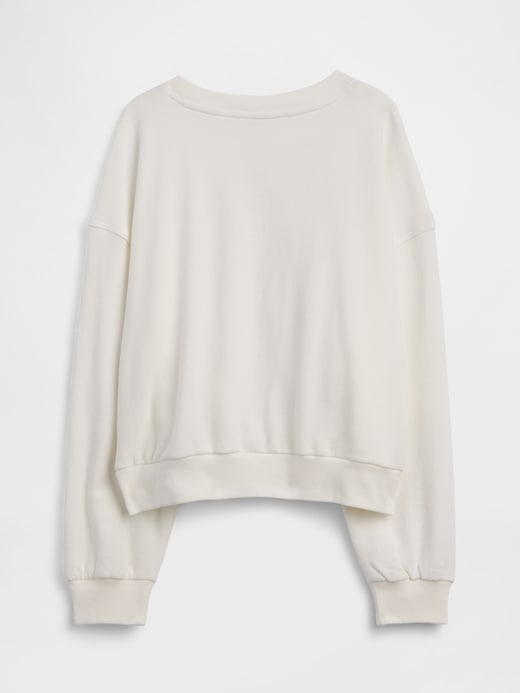 Image number 2 showing, Kids Oversized Wedge French Terry Sweatshirt