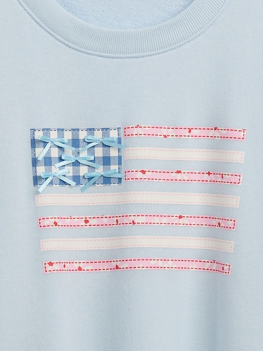 Image number 3 showing, Kids Oversized Wedge French Terry Sweatshirt