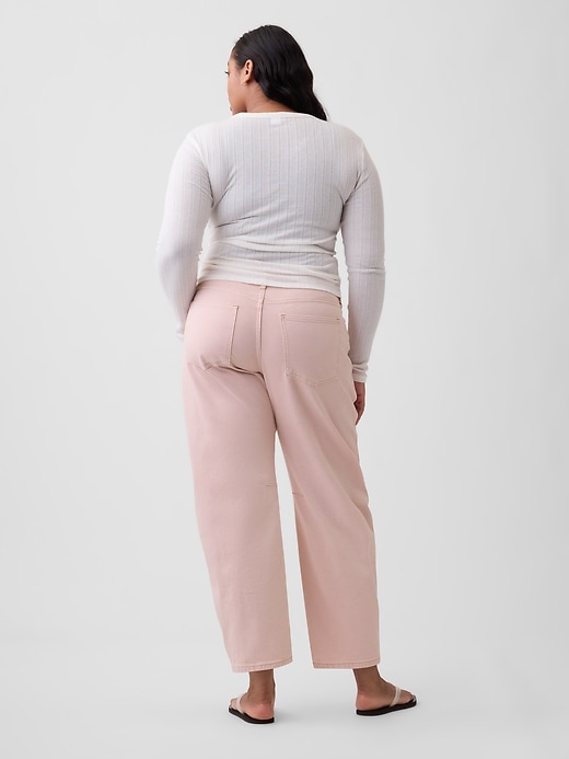 Image number 6 showing, High Rise Barrel Jeans