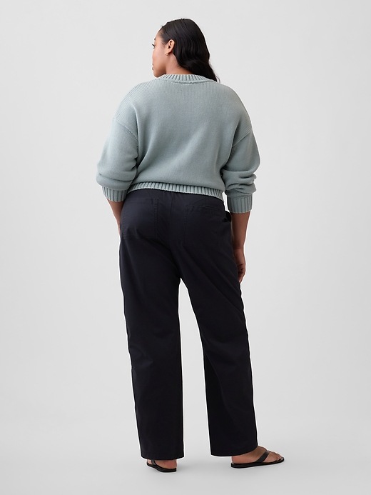 Image number 6 showing, High Rise Easy Barrel Khakis