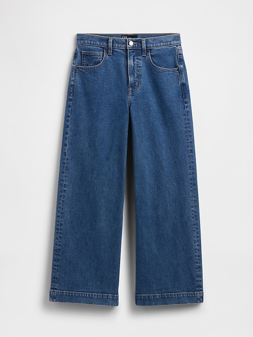 Image number 7 showing, High Rise Wide-Leg Crop Jeans