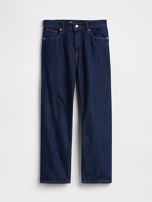 Image number 7 showing, Mid Rise SuperSoft Relaxed Straight Crop Jeans