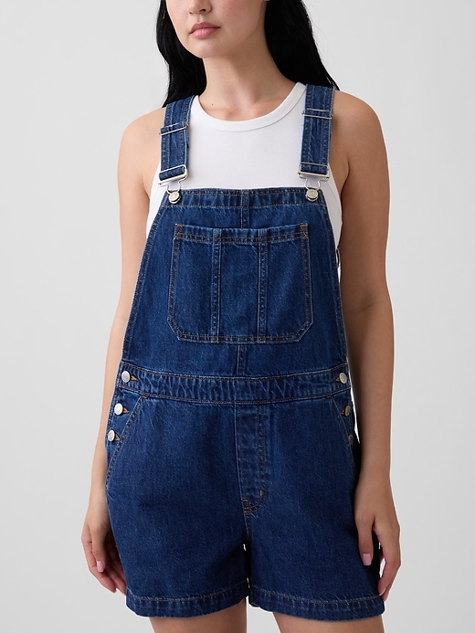 Image number 2 showing, Denim Shortalls