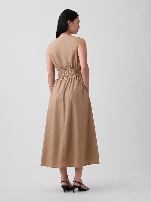 Image number 2 showing, Sleeveless Tie-Front Maxi Dress