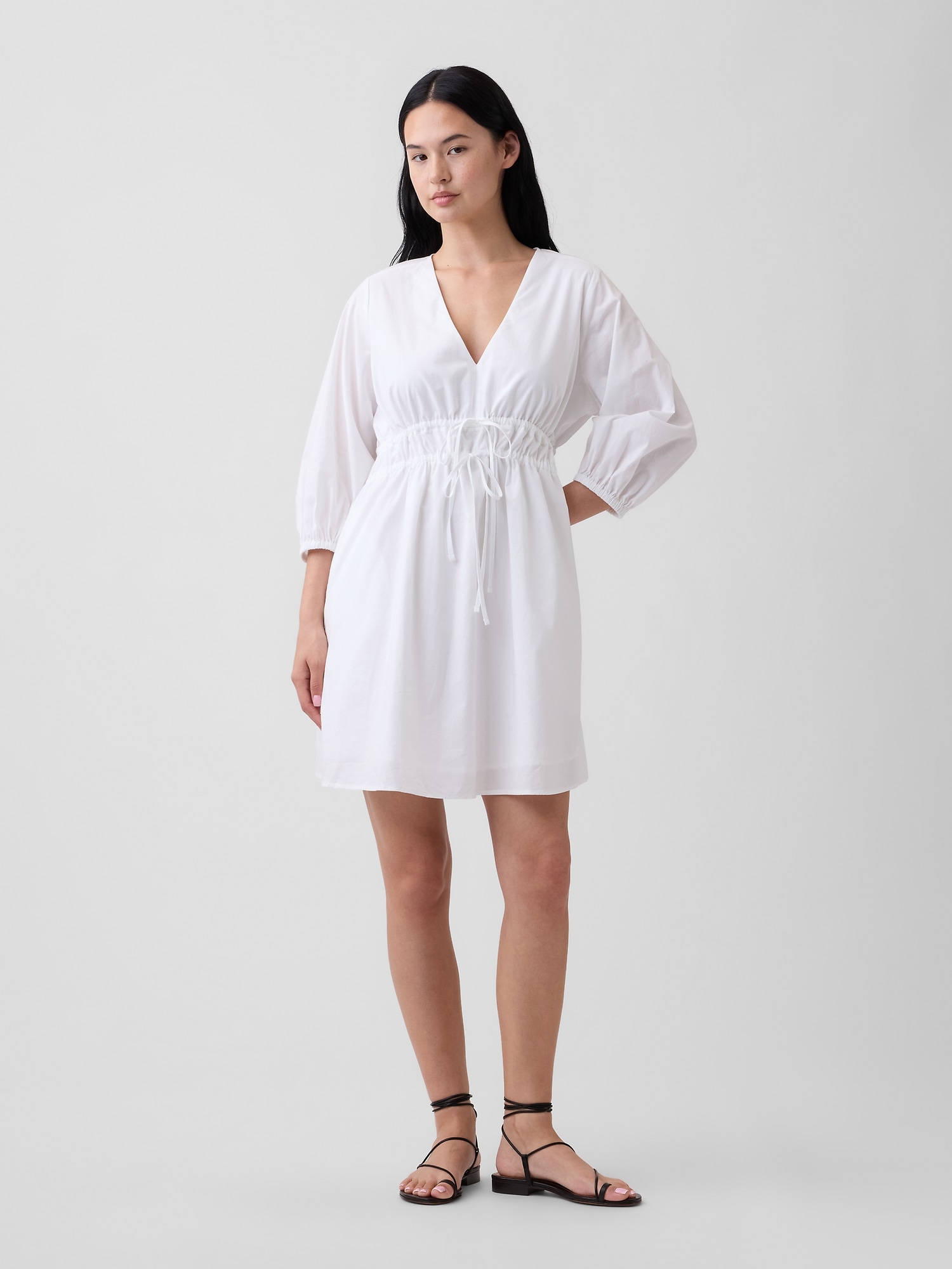 V-Neck Mini Dress
