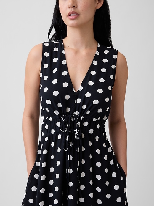 Image number 3 showing, Sleeveless Tie-Front Maxi Dress