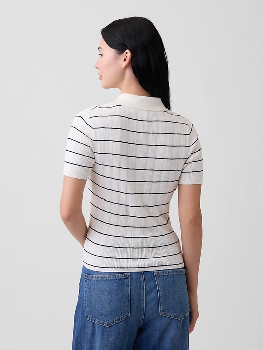Image number 2 showing, Ribbed Sweater Polo Shirt