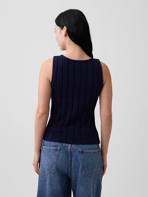Image number 2 showing, Relaxed Ribbed Boatneck Tank Top