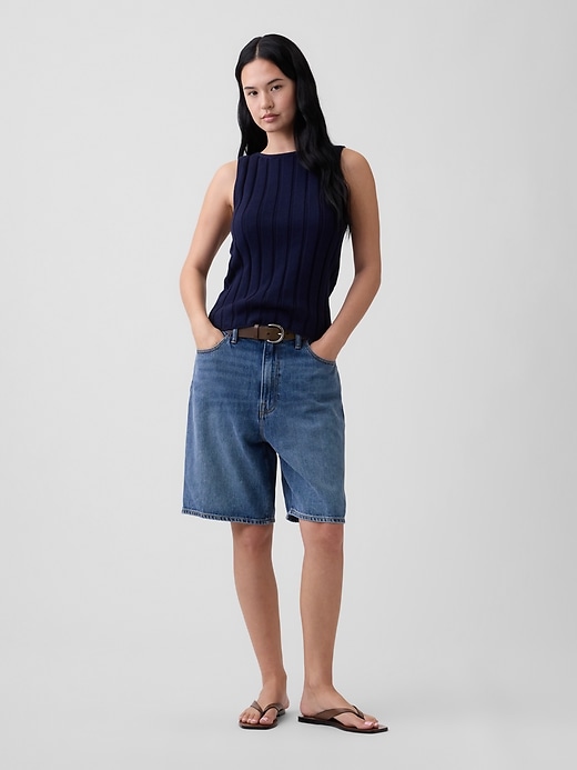 Image number 3 showing, Relaxed Ribbed Boatneck Tank Top