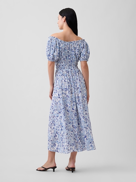 Image number 2 showing, Puff Sleeve Maxi Dress