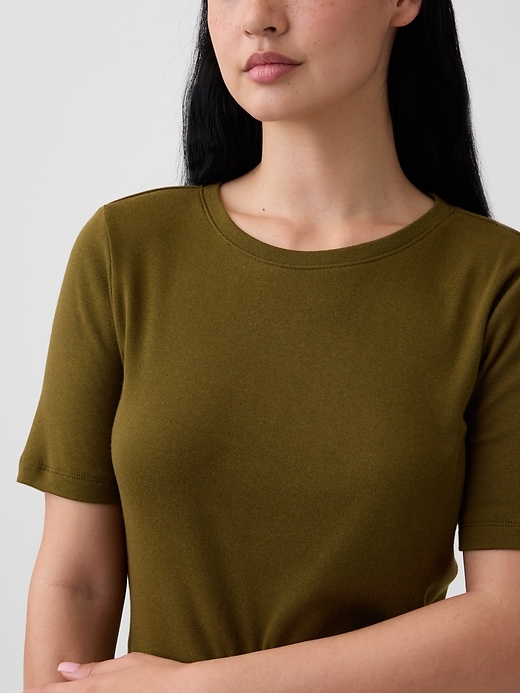 Image number 4 showing, Modern Ribbed Crewneck T-Shirt