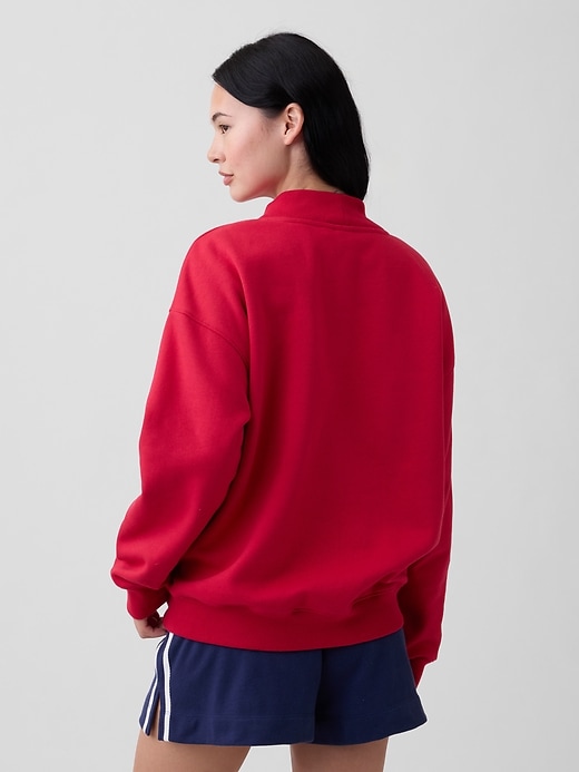 Image number 2 showing, Oversized Gap Logo Mockneck Tunic Sweatshirt