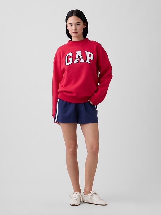 Image number 3 showing, Oversized Gap Logo Mockneck Tunic Sweatshirt