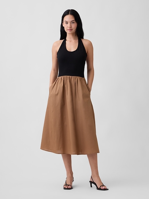 Image number 1 showing, Halter Midi Dress