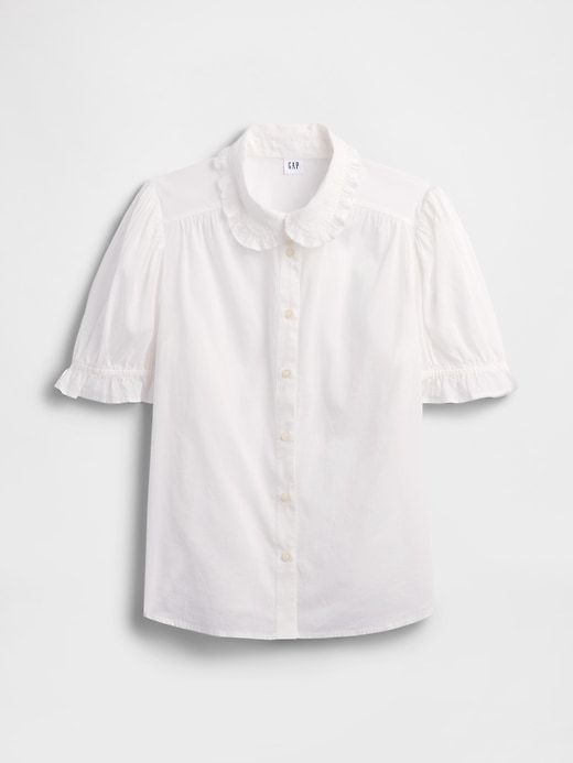 Image number 5 showing, Relaxed Voile Puff Sleeve Top