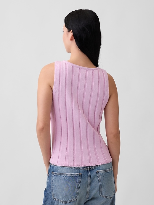 Image number 2 showing, Relaxed Ribbed Boatneck Tank Top