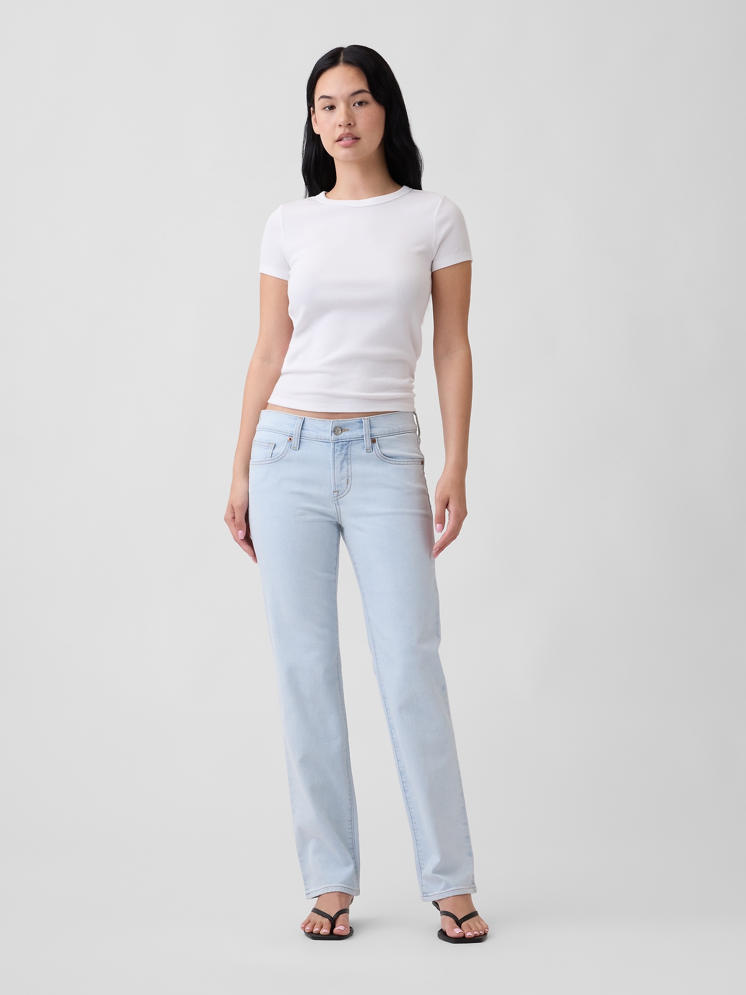 Low Rise '90s Straight Jeans