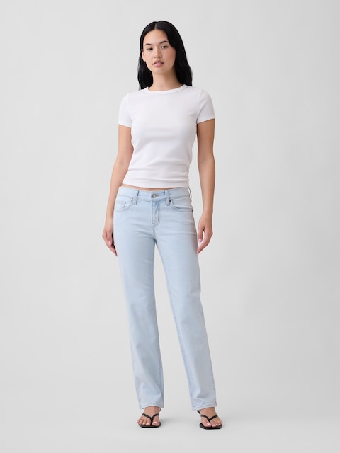 Low Rise '90s Slim Straight Jeans
