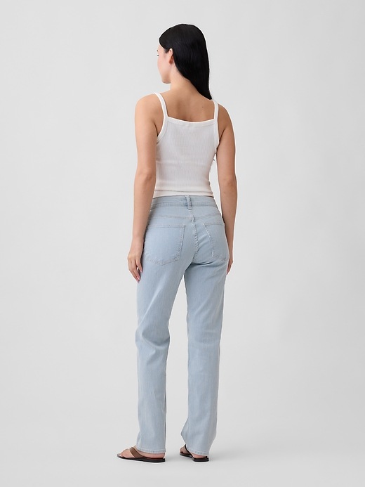 Image number 4 showing, Mid Rise Stripe '90s Straight Jeans