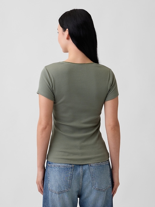 Image number 2 showing, Ribbed Squareneck Top