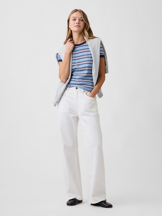 Image number 3 showing, Modern Ribbed Crewneck T-Shirt