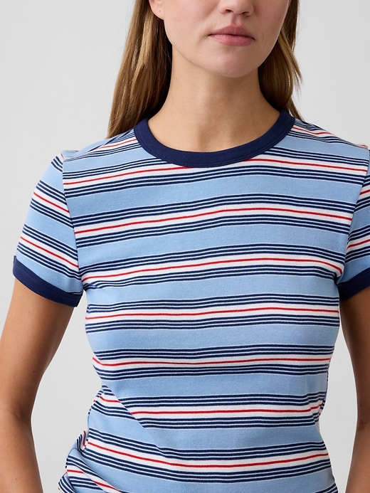Image number 4 showing, Modern Ribbed Crewneck T-Shirt