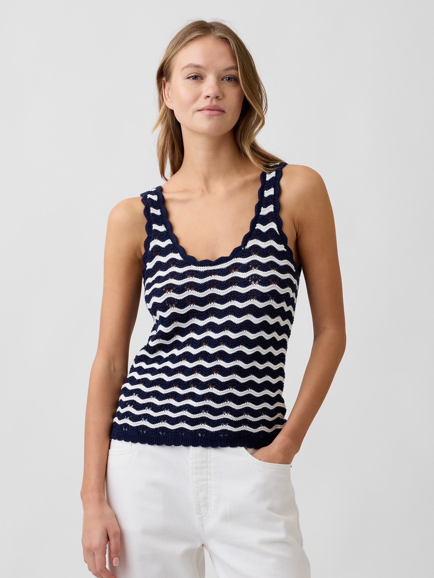 Crochet Scoopneck Tank Top