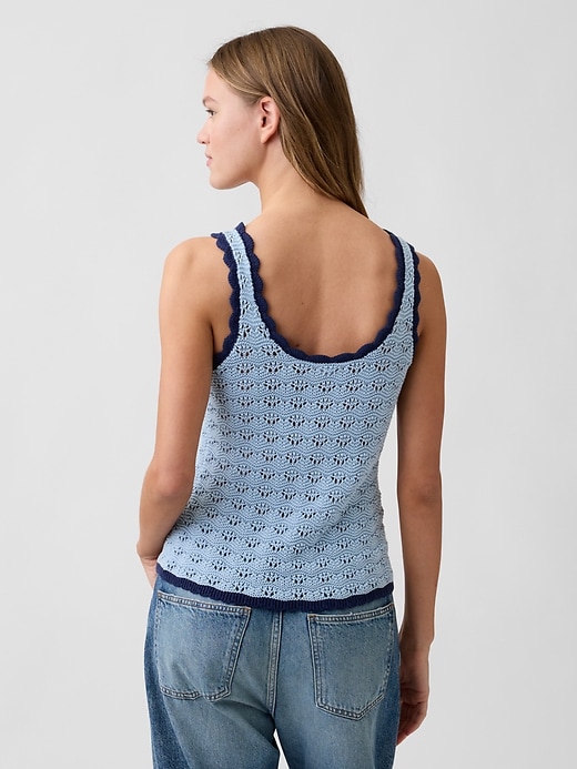 Image number 2 showing, Crochet Scoopneck Tank Top