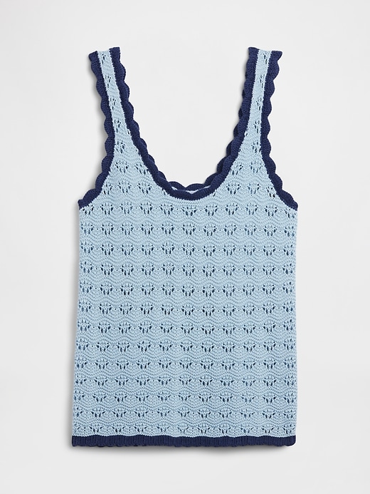 Image number 5 showing, Crochet Scoopneck Tank Top