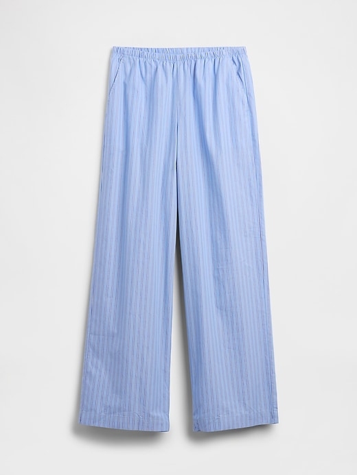 Image number 5 showing, Mid Rise Pull-On Stripe Poplin Pants