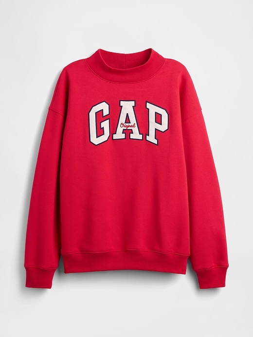 Image number 5 showing, Oversized Gap Logo Mockneck Tunic Sweatshirt