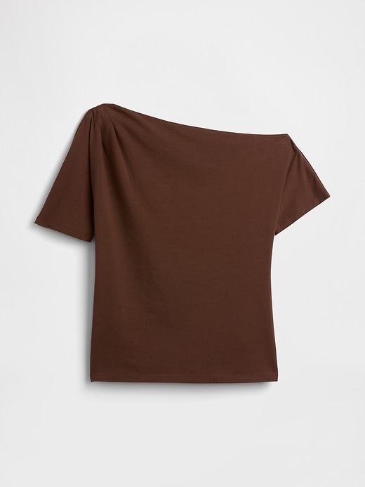 Image number 5 showing, Stretch Jersey One-Shoulder Top