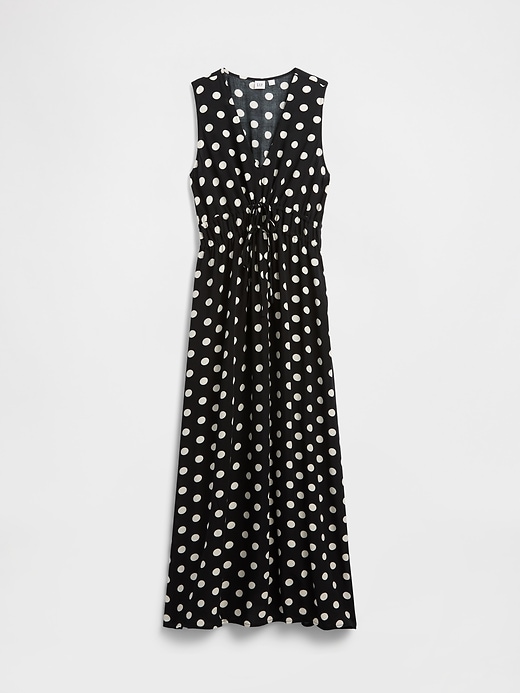 Image number 4 showing, Sleeveless Tie-Front Maxi Dress