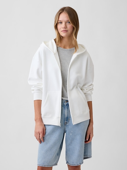 Image number 1 showing, Oversized Fleece Zip Hoodie