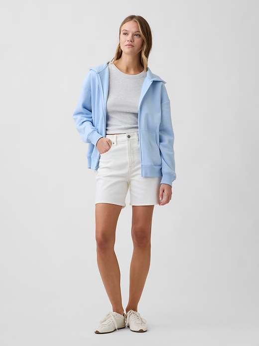 Image number 3 showing, Oversized Fleece Zip Hoodie