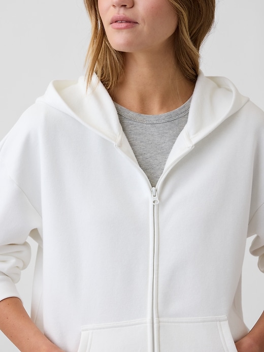 Image number 4 showing, Oversized Fleece Zip Hoodie