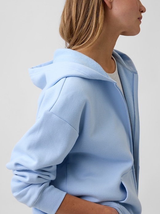 Image number 4 showing, Oversized Fleece Zip Hoodie