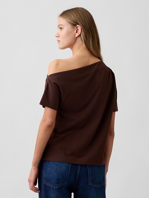 Image number 2 showing, Stretch Jersey One-Shoulder Top