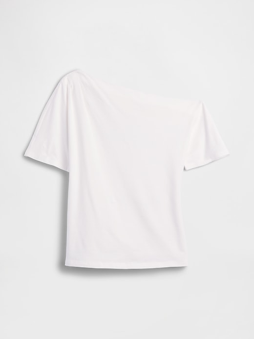 Image number 5 showing, Stretch Jersey One-Shoulder Top