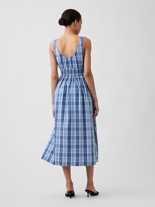 Image number 2 showing, Smocked Tie-Front Midi Dress