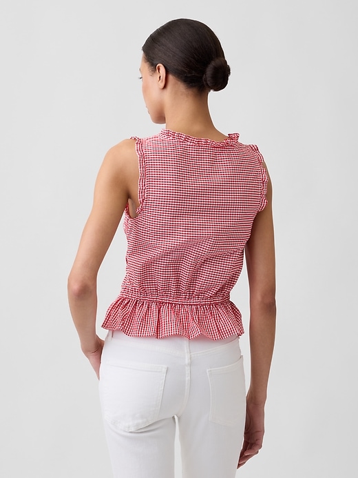 Smocked Sleeveless Top